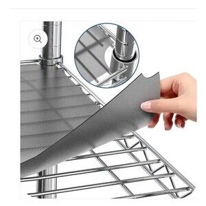 Shelf Liners for Wire Shelf System: Set if 5 in Graphite: 24x60"